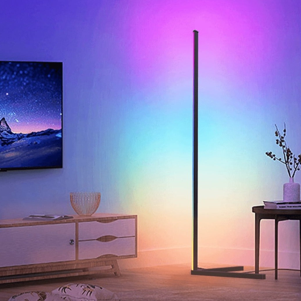 Moderne LED Vloerlamp met RGB Kleuren en Afstandsbediening voor Sfeervolle Verlichting | Sansoti