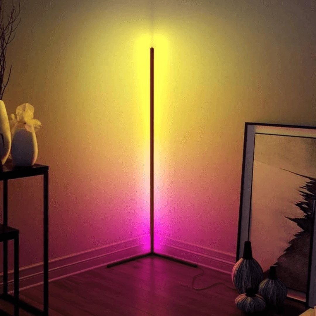Moderne LED Vloerlamp met RGB Kleuren en Afstandsbediening voor Sfeervolle Verlichting | Sansoti