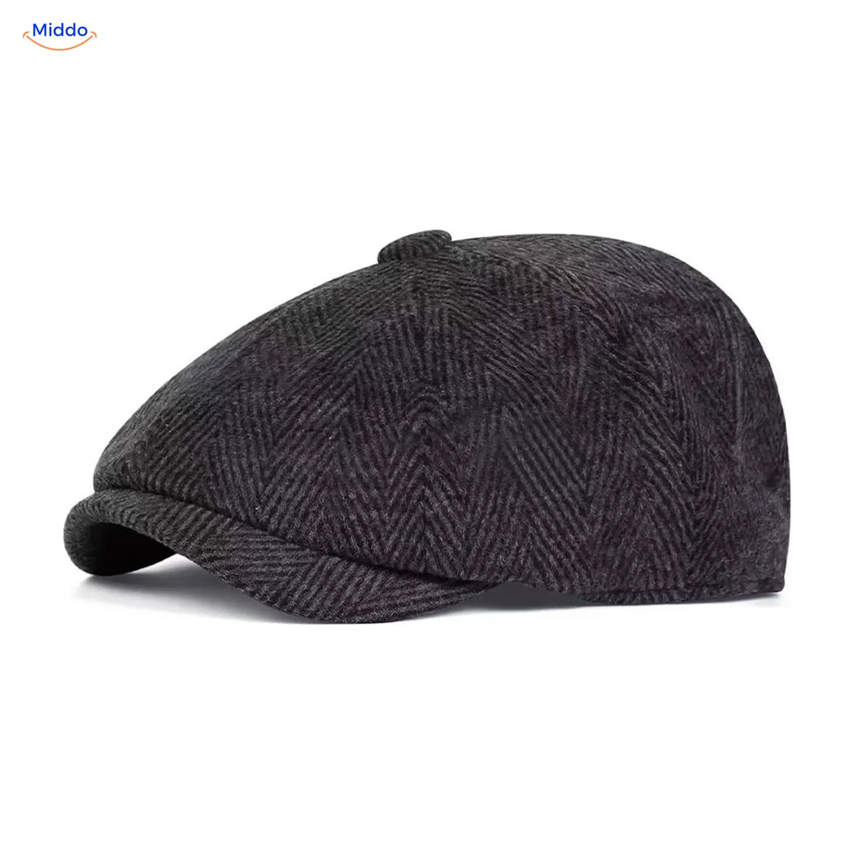 Classic Eight-Panel Flat Cap for Men Retro 1920s Foldable Lightweight One Size Vintage Style | Sansoti