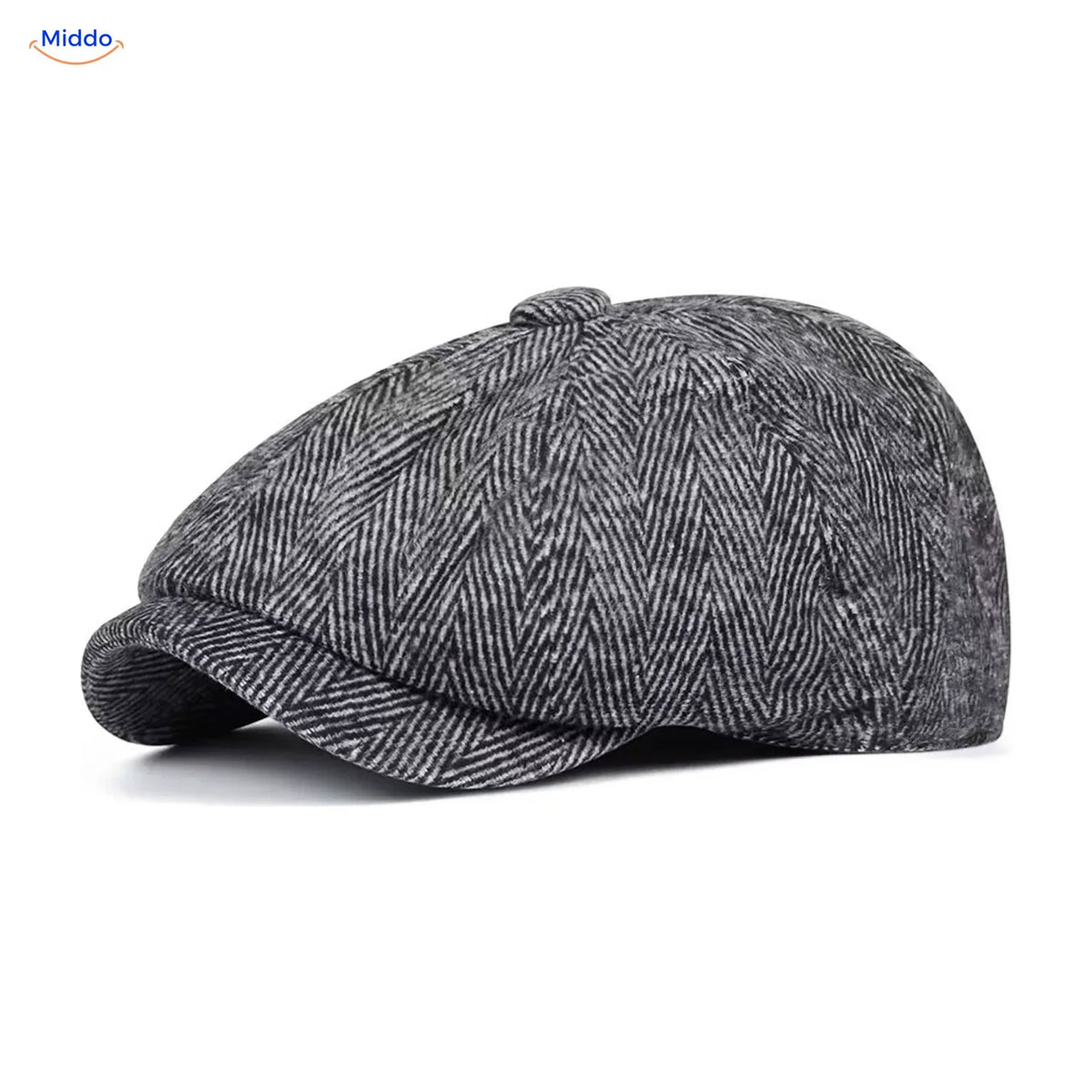 Classic Eight-Panel Flat Cap for Men Retro 1920s Foldable Lightweight One Size Vintage Style | Sansoti
