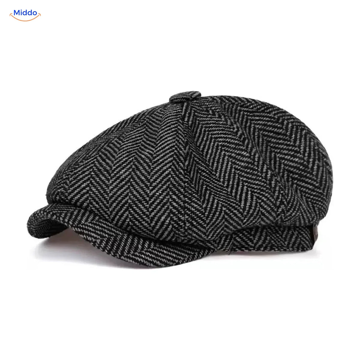 Classic Eight-Panel Flat Cap for Men Retro 1920s Foldable Lightweight One Size Vintage Style | Sansoti