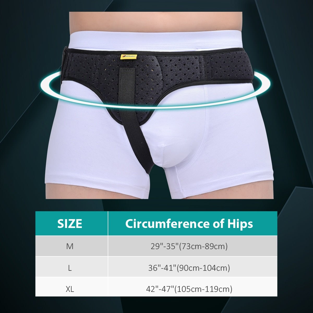Liesbreukband Verstelbaar met Compressiepad voor Dagelijks Draagcomfort Ondersteuning en Comfortabel Herstel | Sansoti