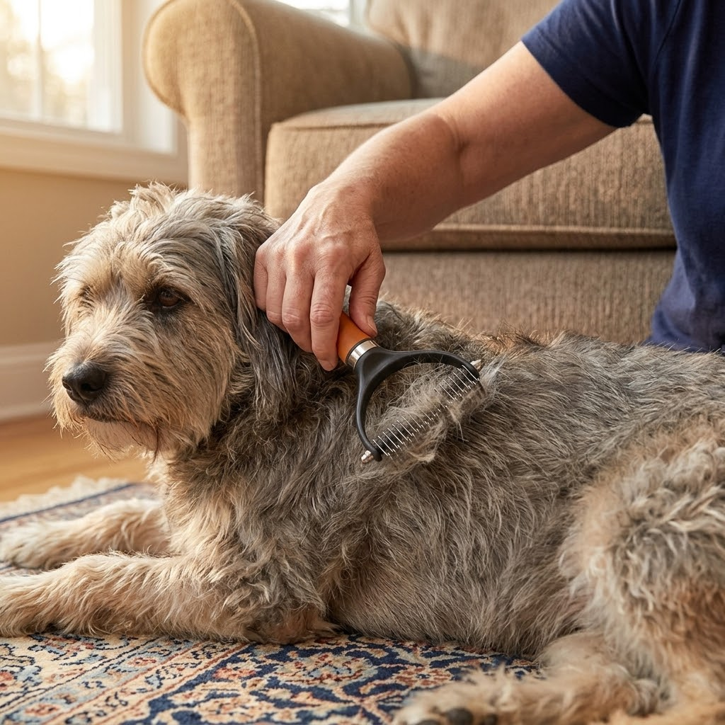 Dubbelzijdige Ontwarrings- en Verhaaringsborstel voor Hond en Kat – 10 + 19 Tanden | Sansoti