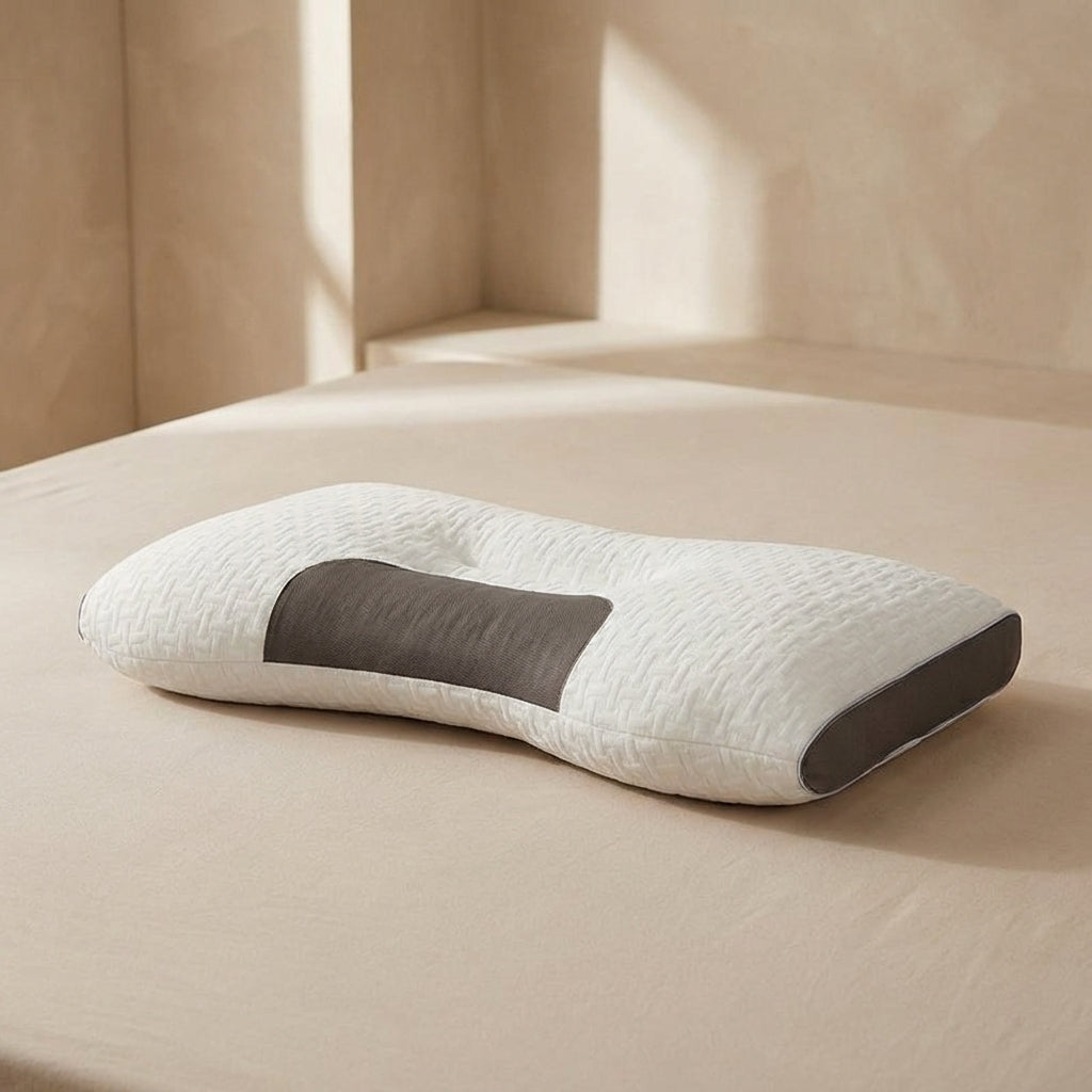 Ergonomisch Contour Nekkussen 74x45x15cm - Geheugenfoam voor Optimale Nekondersteuning - Perfect voor Zij- en Rugslaper | Sansoti