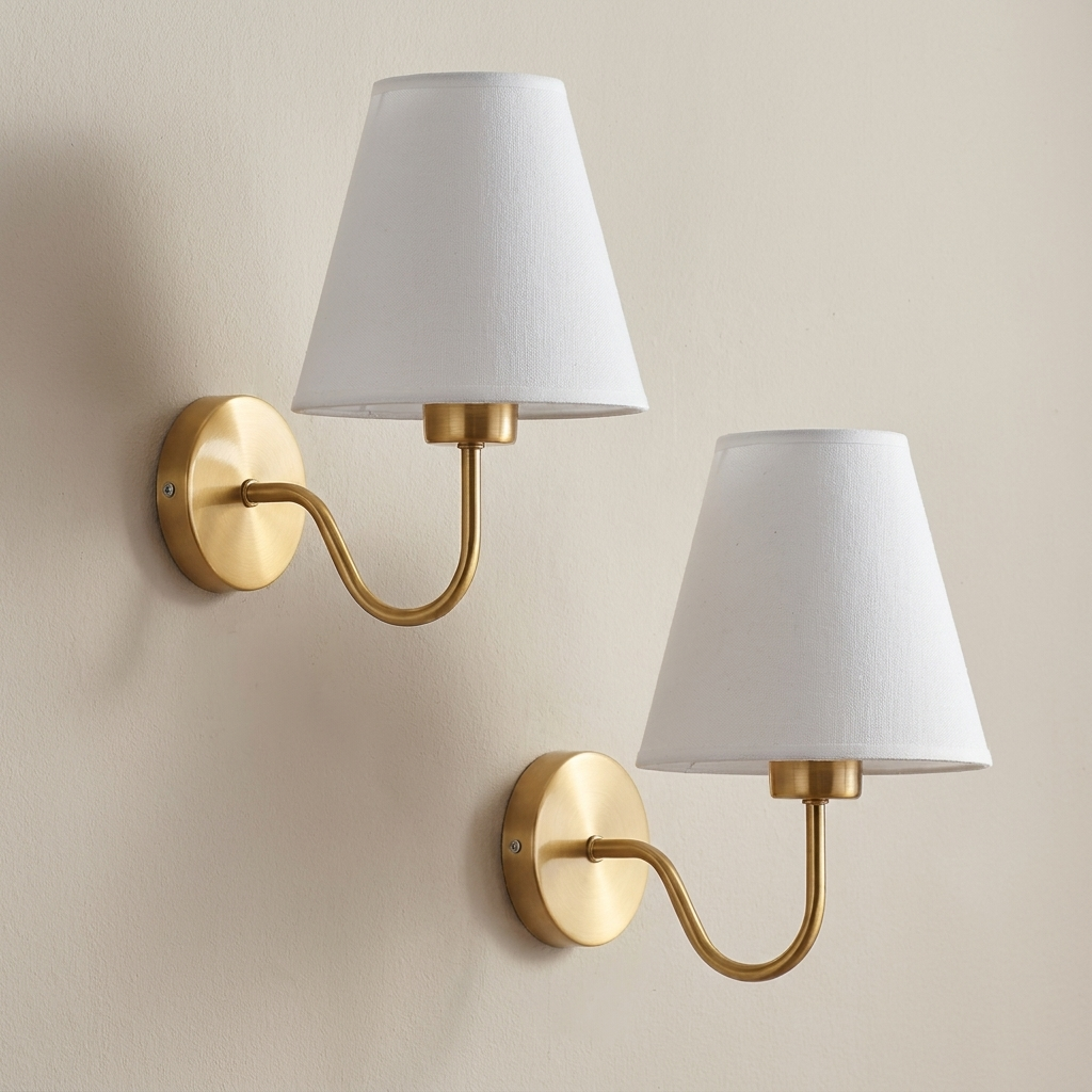 Oplaadbare LED Wandlamp met Afstandsbediening 5W Zwart Goud Accent voor Slaapkamer Hal Woonkamer Draadloze Verlichting | Sansoti
