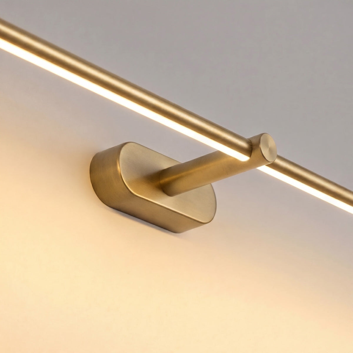 Adjustable Linear Wall Light Metal Fixture With Integrated LED Lighting For Bathroom Mirror | Sansoti