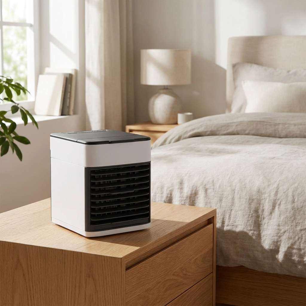 Portable Mini Air Conditioner USB 28dB Whisper Motor Water Cooling Office & Home | Sansoti