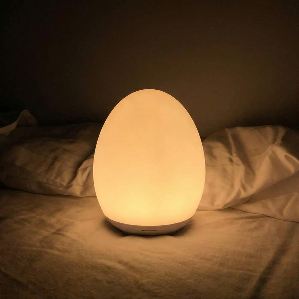 Touch Nachtlampje met RGB Kleuren en Warm Wit | Dimbaar LED Nachtlamp met 100 Uur Accuduur | Oplaadbaar Tafellampje voor Babykamer en Slaapkamer | Sansoti