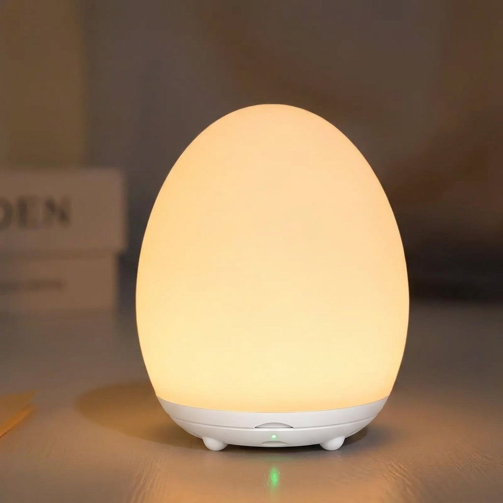 Touch Nachtlampje met RGB Kleuren en Warm Wit | Dimbaar LED Nachtlamp met 100 Uur Accuduur | Oplaadbaar Tafellampje voor Babykamer en Slaapkamer | Sansoti