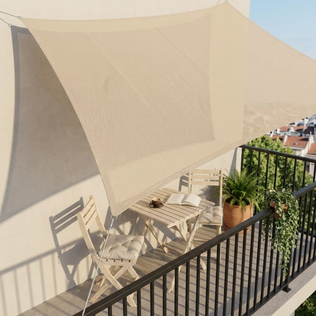 Waterproof Rectangular Shade Cloth UV Protection Terrace Garden Balcony | Sansoti