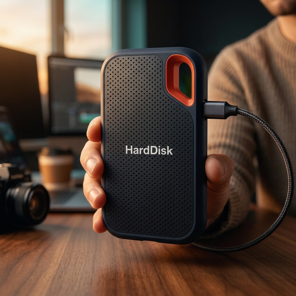 Externe SSD Harde Schijf 64 TB – Draagbare SSD Schijf Extern met USB 3.2 Type-C voor Supersnelle Back-ups | Sansoti
