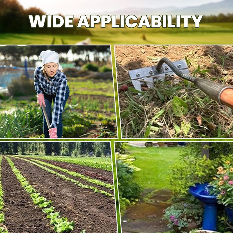Gartenrechenkopf aus Kohlenstoffstahl mit 5–8 Zinken, austauschbares System für Rasen, Unkraut, Bodenbearbeitung und Gartenpflege | Sansoti