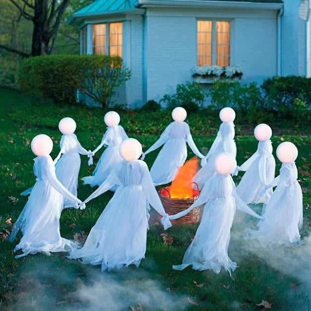 Halloween Ghost Garden Stake with Hands LED Light Creepy Decoration Outdoor Garden Party | Sansoti