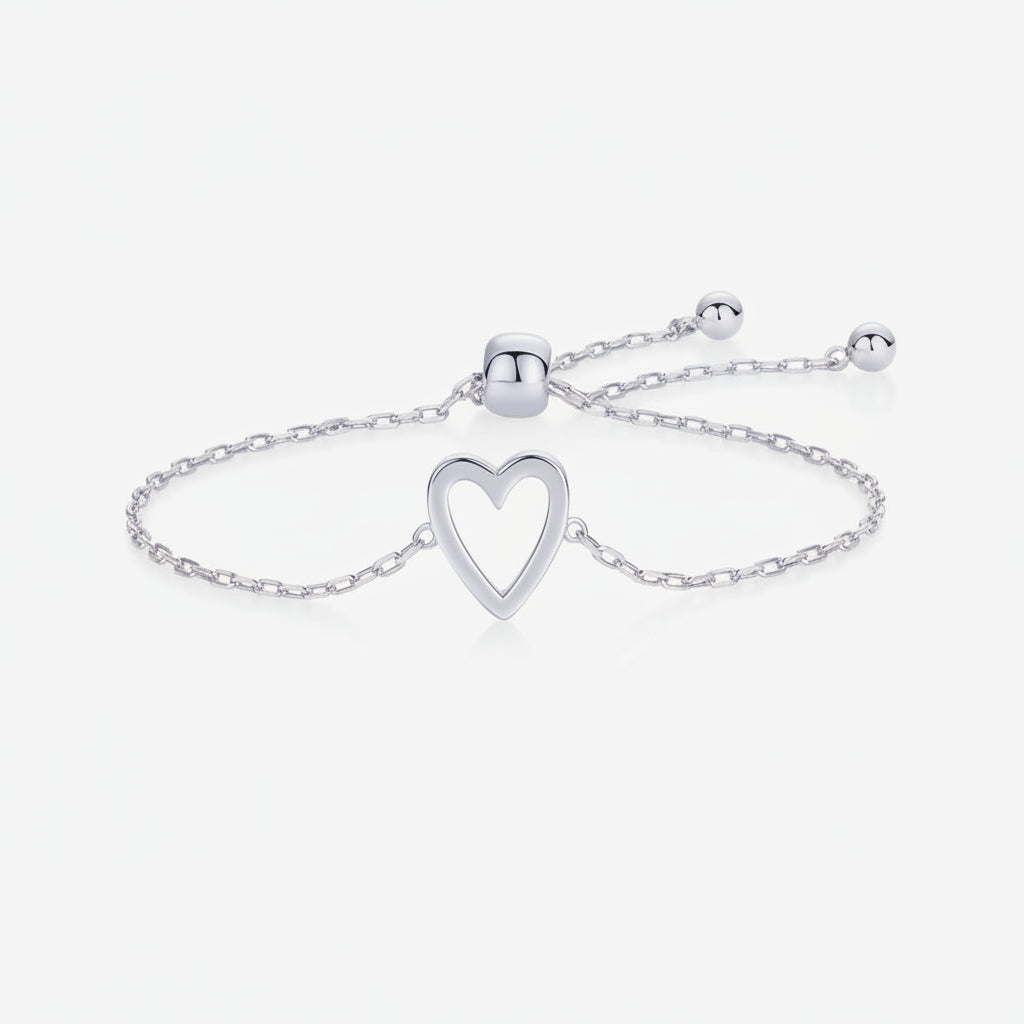 Gouden Hart Armbanden Set voor Moeder en Dochter - Partnerarmbanden met Symbolische Hartbedel - Hypoallergeen 14K Verguld of Verzilverd - Cadeau voor Familie Vriendschap Verjaardag | Sansoti