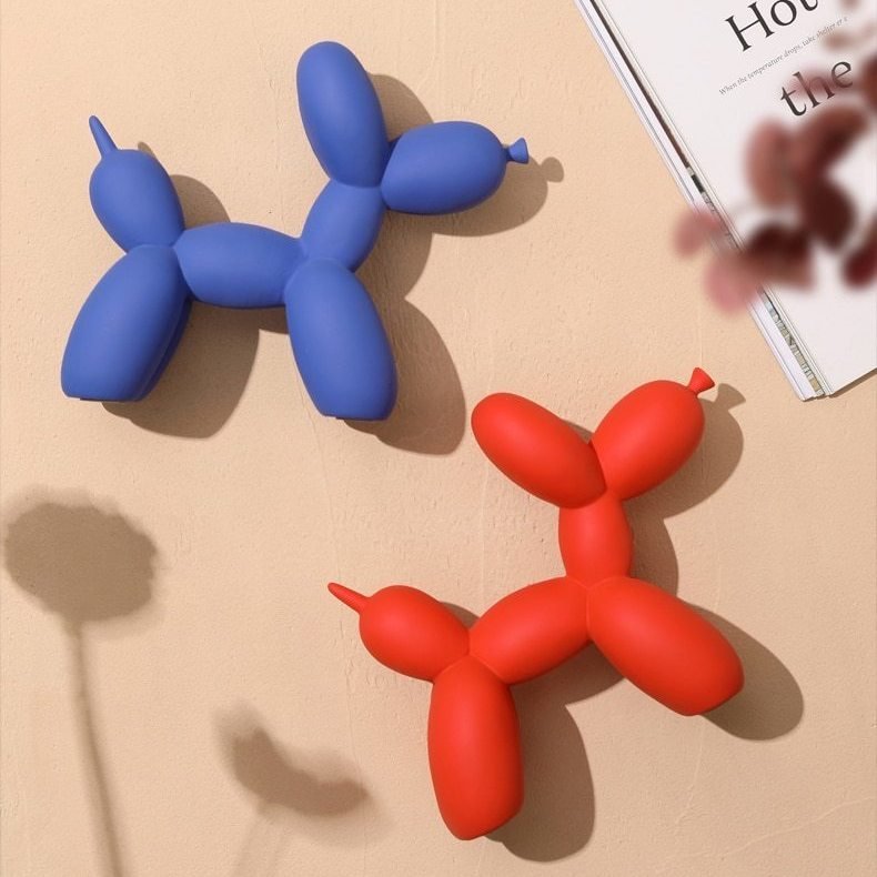 Decoratief ballon hond beeld van resin voor moderne woondecoratie | Sansoti