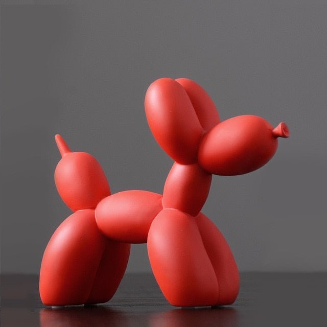 Decoratief ballon hond beeld van resin voor moderne woondecoratie | Sansoti