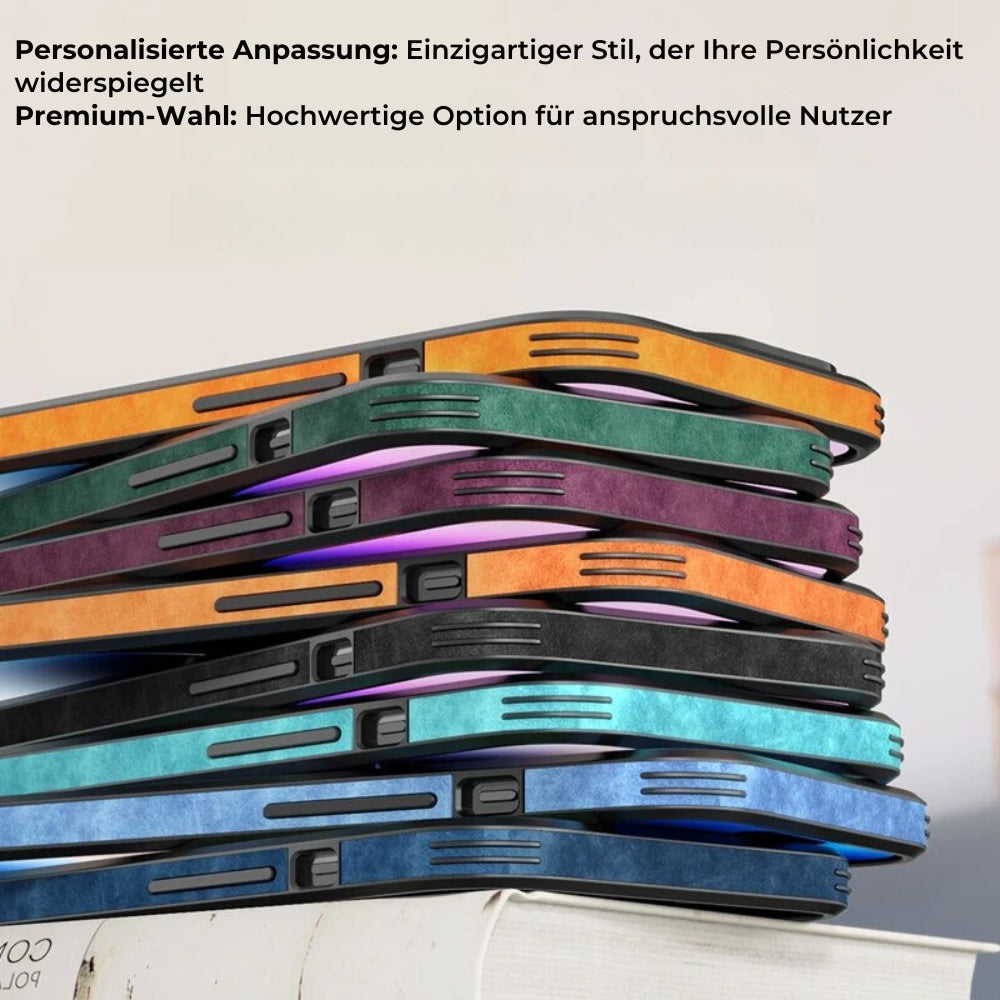 Smartphone Hoesje in Leerlook — Slank Design met Valbescheming & MagSafe-Compatibiliteit voor iPhone 16/15/14/13/12 | Sansoti