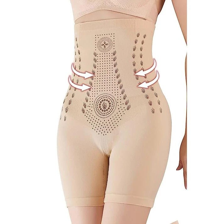 Corrigerende Short Hoge Taille Dames Shapewear Buikcontrole Onderbroek Naadloos Stretch Comfortabel Zwart | Sansoti