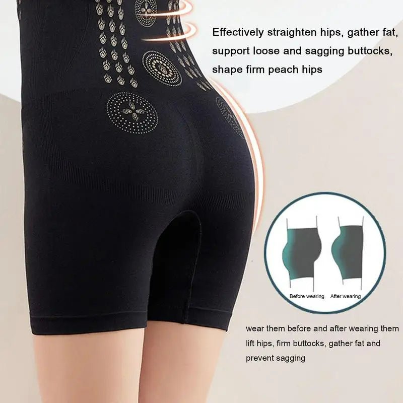 Corrigerende Short Hoge Taille Dames Shapewear Buikcontrole Onderbroek Naadloos Stretch Comfortabel Zwart | Sansoti