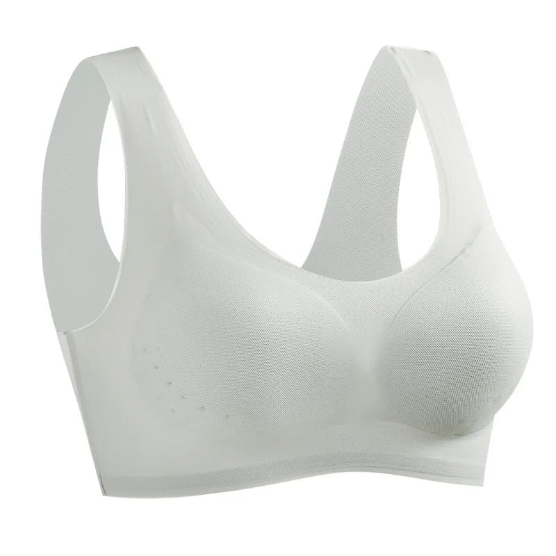 Naadloze Comfort BH Zonder Beugel Zijdezacht Ademend Vormgevend Lingerie Dames M-XXXL Dagelijks Draagcomfort | Sansoti