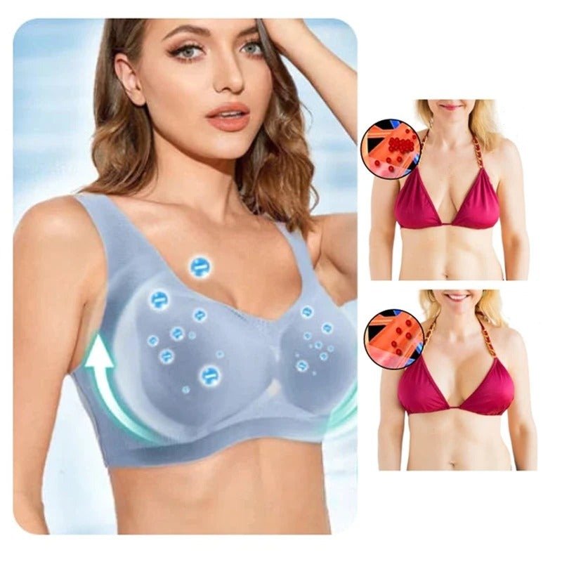 Naadloze Comfort BH Zonder Beugel Zijdezacht Ademend Vormgevend Lingerie Dames M-XXXL Dagelijks Draagcomfort | Sansoti