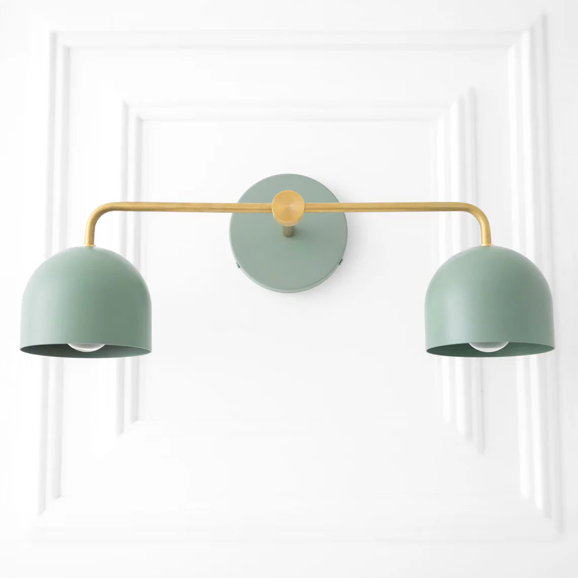 Koepelkapjes Wandlamp Modern Scandinavisch Metaal Zwart Messing 2-3 Lichtpunten Badkamer Hal Slaapkamer Sfeerverlichting | Sansoti