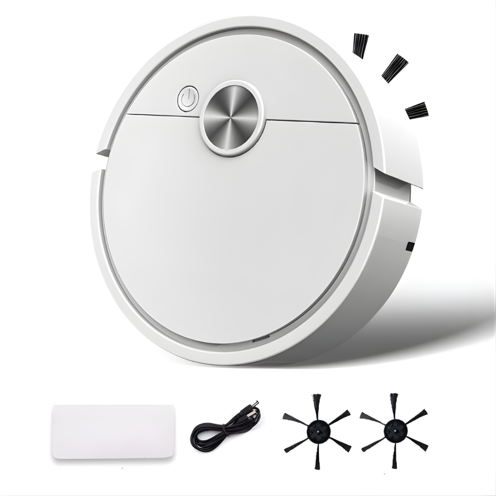 Compacte Robotstofzuiger met AI Navigatie voor Tapijt Parket Laminaat | Sansoti