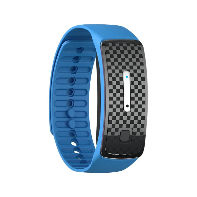 Ultraschall-Armband gegen Mücken, aufladbares, wasserdichtes und verstellbares Abwehrsystem für Outdoor-Aktivitäten, Camping und Wandern | Sansoti