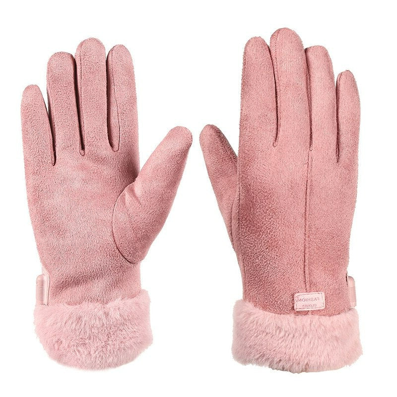 Touchscreen Winter Gloves for Women – Windproof and Warm with Wool Lining for Smartphone Use | Sansoti