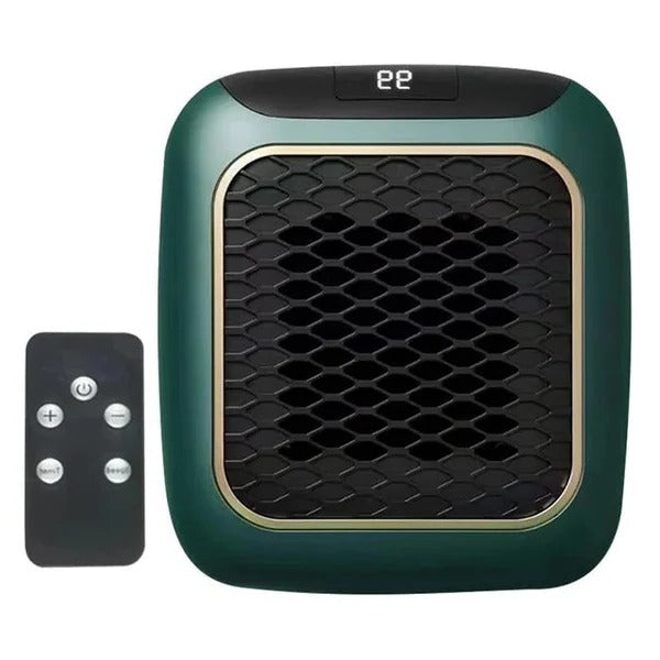 Compact Ceramic Heater, Electric 800W Plug-in Outlet Heater for Bedroom and Office, Gray | Sansoti