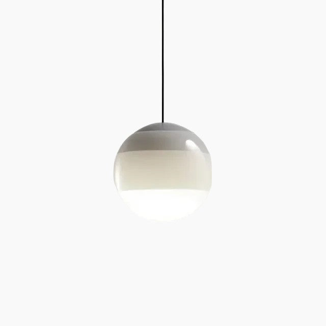 Dimmbar hängende Deckenleuchte aus gebürstetem Nickel und Glas E27 für Esszimmer und Wohnzimmer, moderne Beleuchtung im skandinavischen Design | Sansoti
