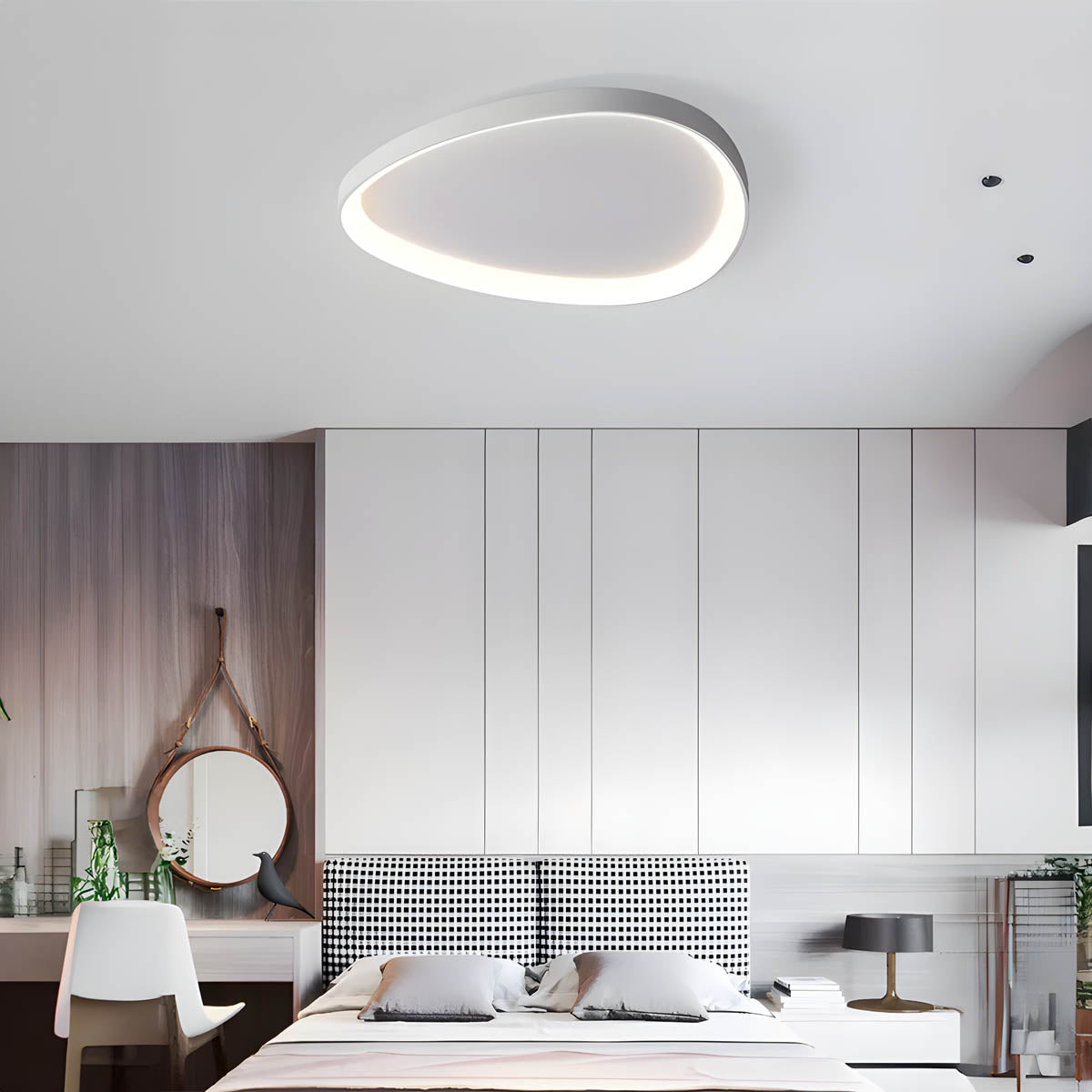 Plafondlamp LED Modern Organisch Design Dimbaar Woonkamer Lamp | Sansoti