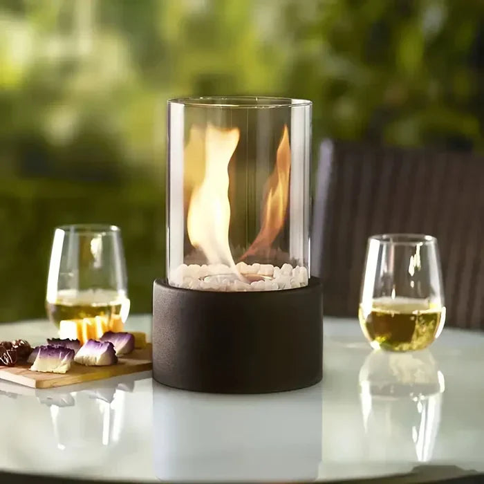 Draagbare Tafellatern met Flikkerende Vlam Sfeerverlichting Modern | Sansoti