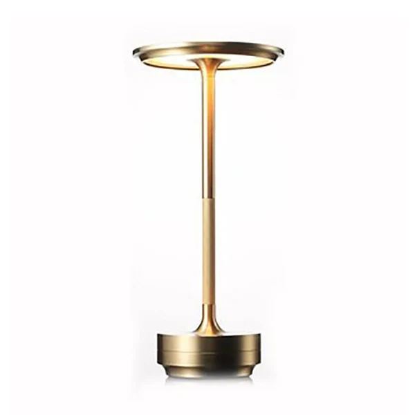 Dimmable Rechargeable Table Lamp Waterproof Metal Touch Control Wireless LED Ambient Lighting Mood Lamp | Sansoti