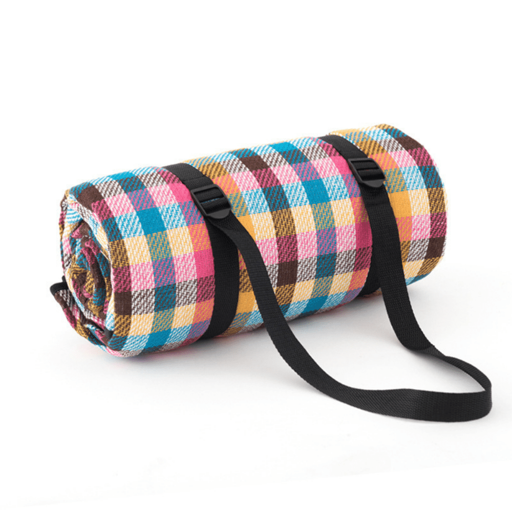 Picknickkleed Waterdicht met Vulling 200x200 Opvouwbaar Outdoorkleed Tuinkleed Strandkleed Draagbaar | Sansoti