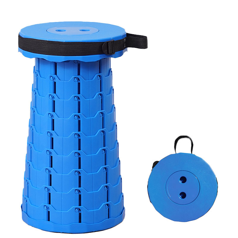 Foldable PP Stool with Carrying Strap Outdoor Camping Stool 11 Colors Foldable Camping Seating Solution Lightweight | Sansoti