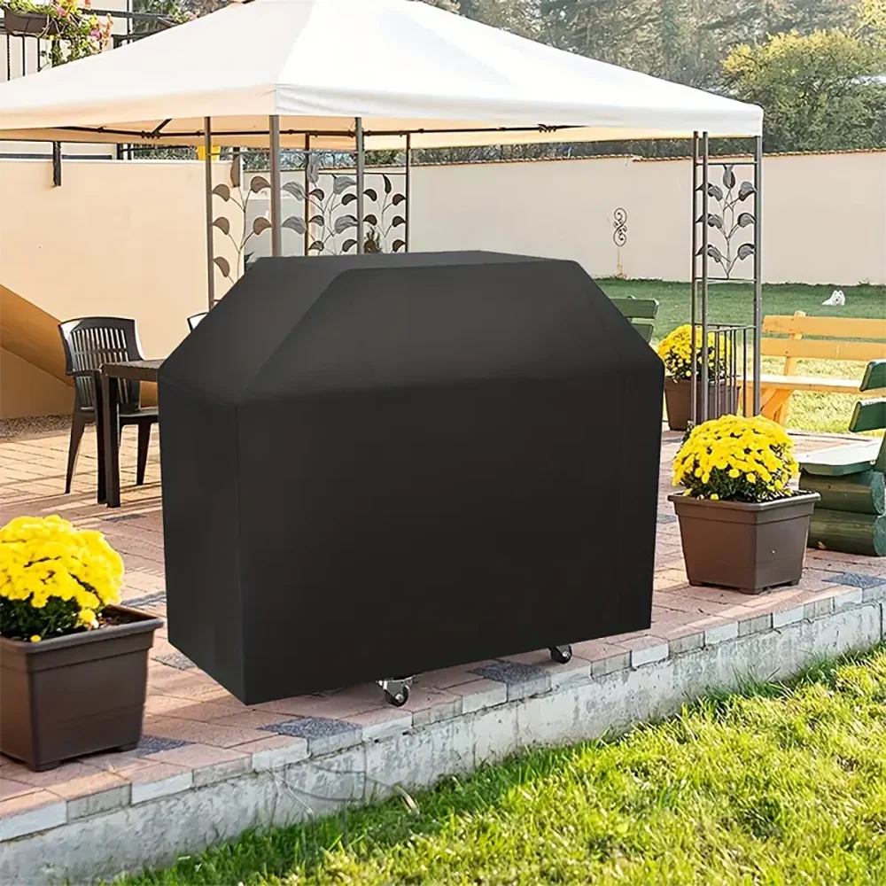 Weerbestendige Barbecue Hoes 145-190cm Beschermhoes Waterdicht BBQ Grill Afdekking Winterbescherming UV-bestendig Regenhoes Sneeuwbescherming | Sansoti