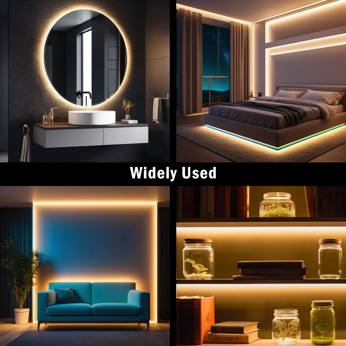Flexibele LED Neonstrip Verlichting Warm Wit Neutraal Wit 1m 5m Sfeerverlichting Wanddecoratie Interieur | Sansoti