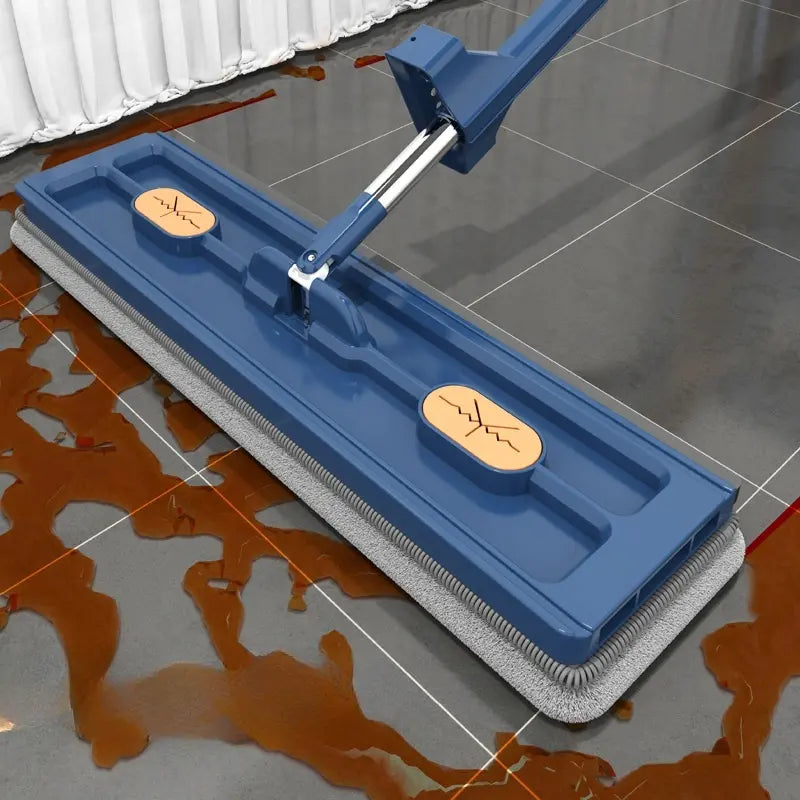 Self-Wringing 360° Flat Mop with Rotating Head for All Floor Types | Sansoti