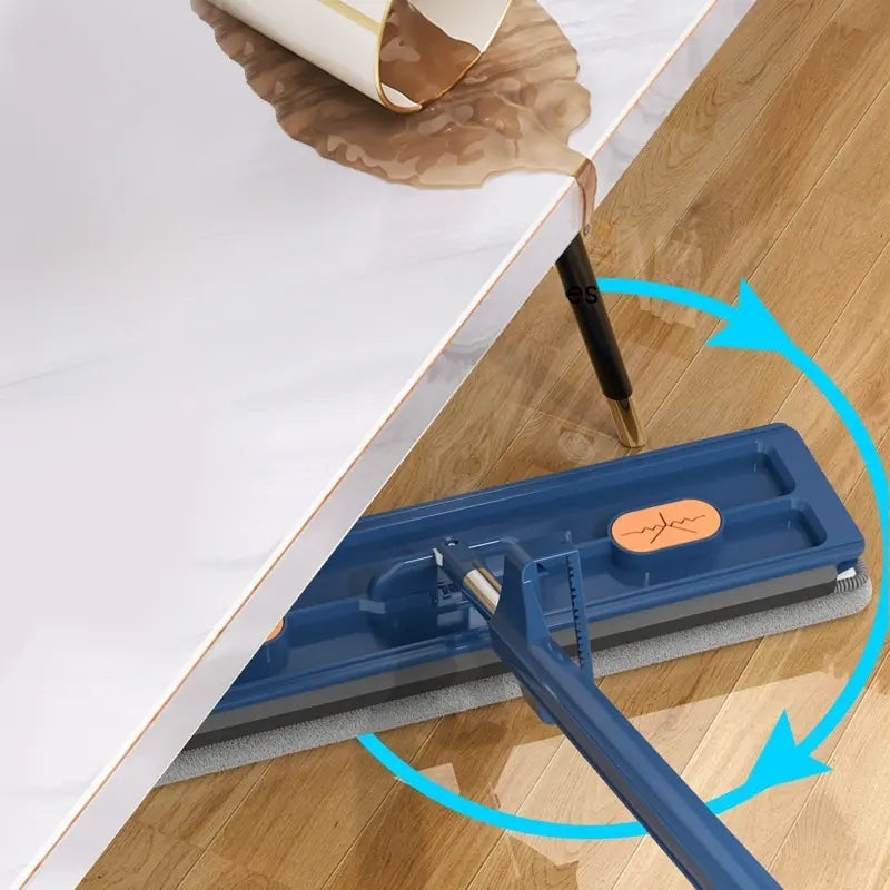 Self-Wringing 360° Flat Mop with Rotating Head for All Floor Types | Sansoti