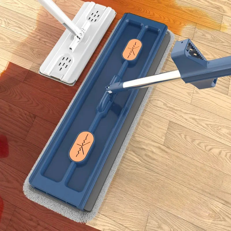 Self-Wringing 360° Flat Mop with Rotating Head for All Floor Types | Sansoti