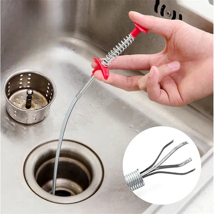 Drain Unclogging Hook — Flexible Tool for Drains & Pipes | Sansoti