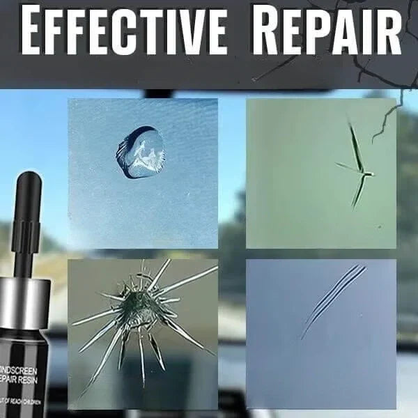 Glass Repair Kit for Car Windshield, Windows, and Furniture – Repair Scratches and Cracks | Sansoti
