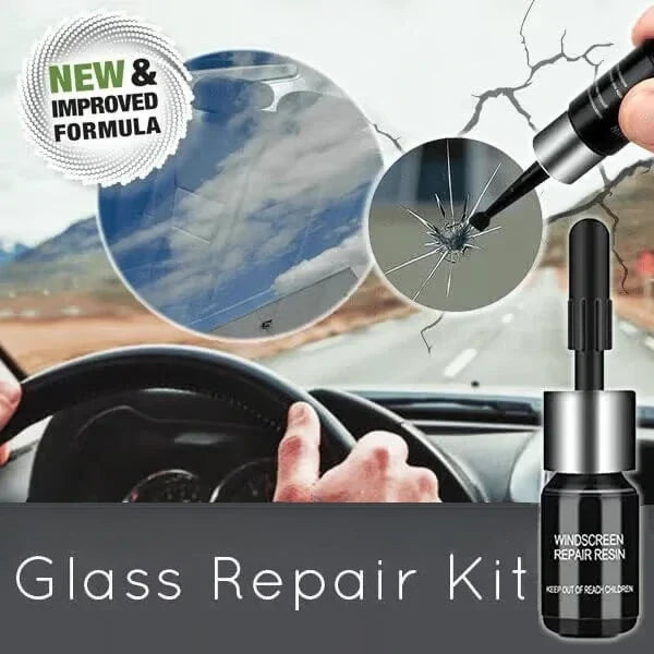 Glass Repair Kit for Car Windshield, Windows, and Furniture – Repair Scratches and Cracks | Sansoti