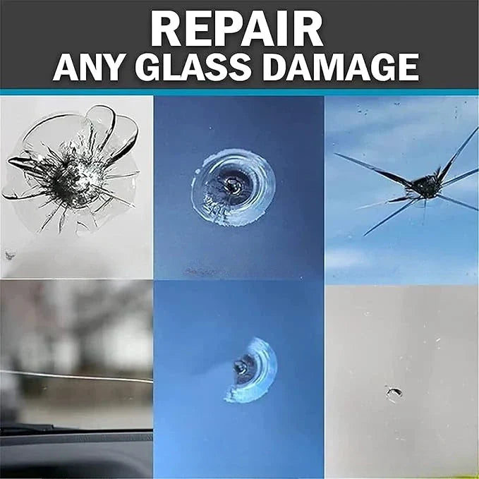 Glass Repair Kit for Car Windshield, Windows, and Furniture – Repair Scratches and Cracks | Sansoti