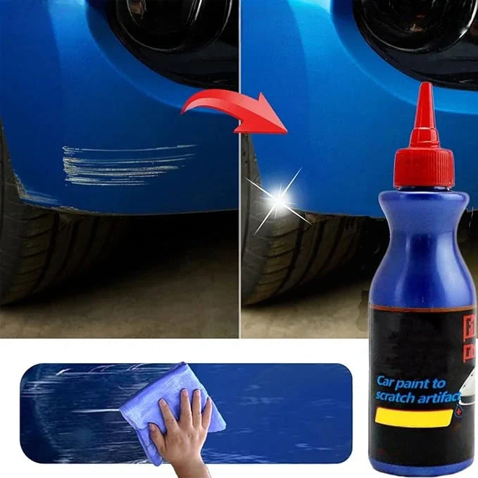 Car Scratch Repair Kit – Effective Scratch Remover for Paint Damage – Repair Fluid with Polishing Sponge – Suitable for All Colors | Sansoti