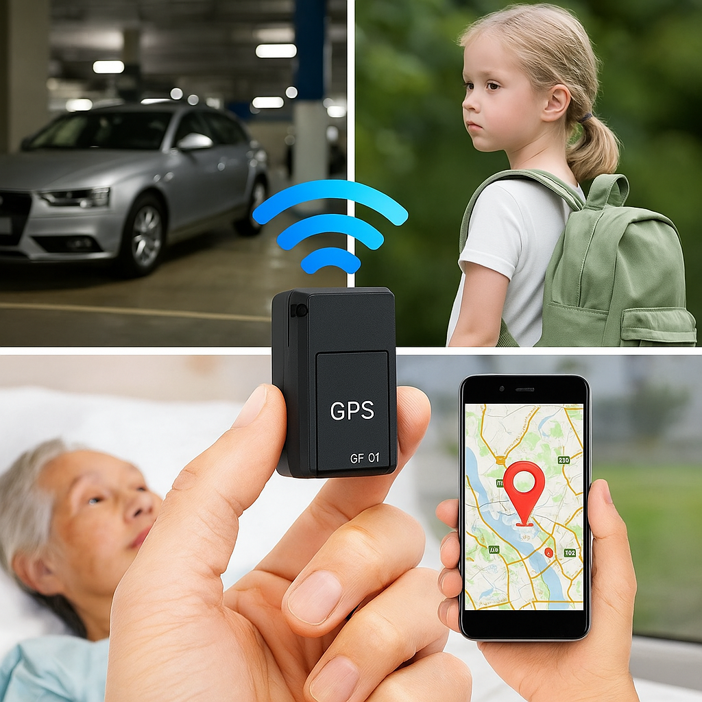 Mini Draagbare Magnetische GPS Tracker voor Voertuigen en Personen | Compacte Real-Time Locatie Volgsysteem met Spraakopname en 12 Dagen Standby | Sansoti
