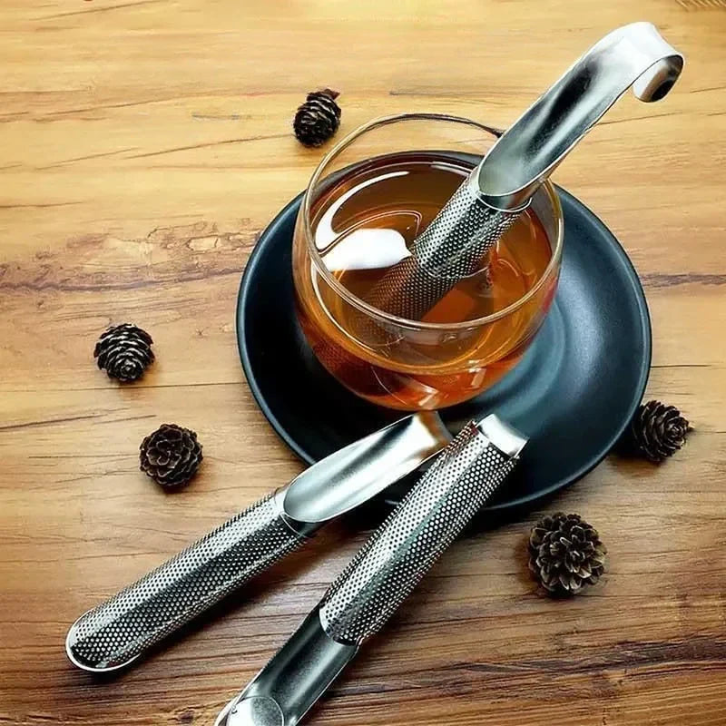 Thee-ei van Roestvrij Staal (Set van 2) – Fijnmazig Thee-infuser voor Losse Thee | Sansoti