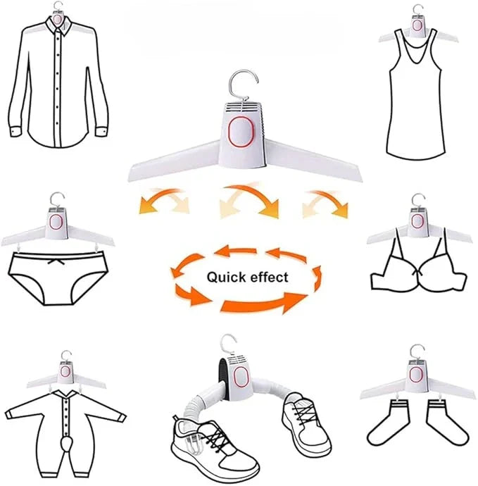 Elektrisch Reisdroogrek voor Kleding – Compact Opvouwbaar | Sansoti