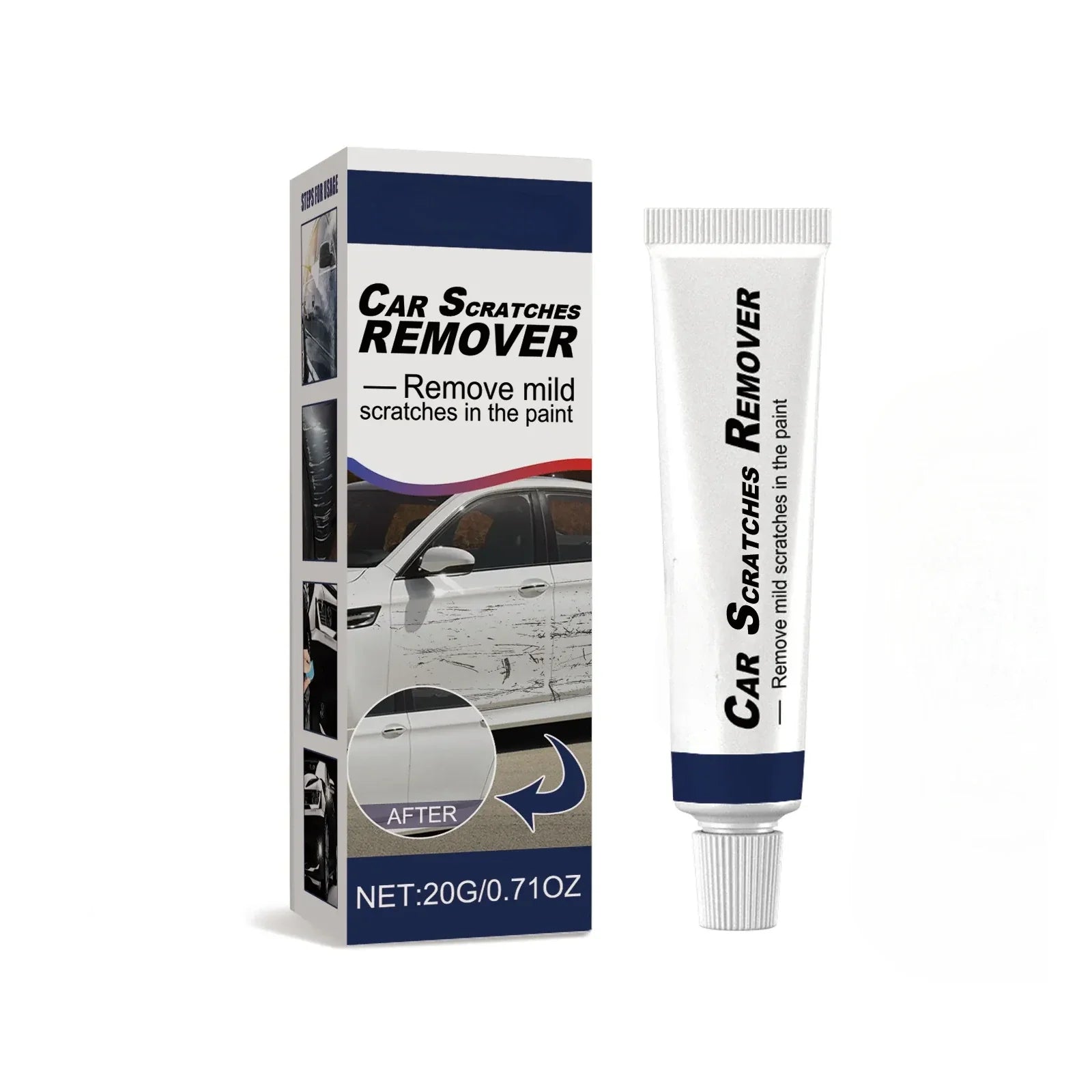 Car Scratch Repair Paste with Professional Sponge – Removes Scratches and Damage from All Paint Types | Sansoti